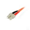 StarTech.com 50FIBLCSC5 fiber optic cable 196.9" (5 m) LC SC OM2 Orange3