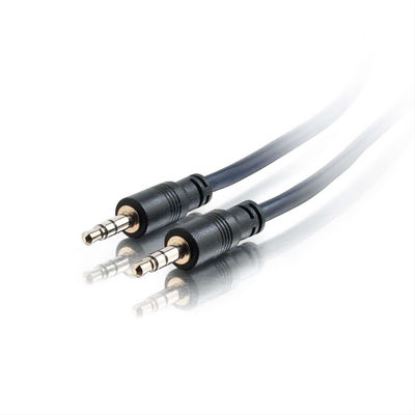 C2G 25ft Plenum-Rated 3.5mm Stereo with Low Profile Connectors audio cable 300" (7.62 m) Black1