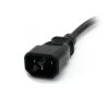 StarTech.com PAC100 power cable Black 11.8" (0.3 m) C14 coupler NEMA 5-15R2