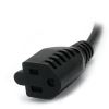 StarTech.com PAC100 power cable Black 11.8" (0.3 m) C14 coupler NEMA 5-15R3