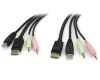 StarTech.com DP4N1USB6 KVM cable Black 72" (1.83 m)1