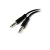 StarTech.com MUYHSFMM audio cable 5.12" (0.13 m) 3.5mm 2 x 3.5mm Black3