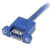 StarTech.com USB3SPNLAFHD cable gender changer 2 x USB A IDC Blue3