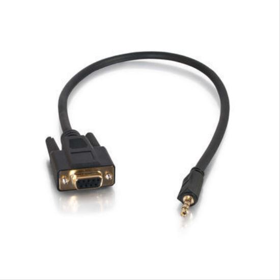 C2G 1.5ft DB9/3.5mm 18" (0.457 m) VGA (D-Sub) Black1