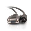 C2G 6FT DB9F-8PMD MITSUBISHI RS232 PROJ CBL serial cable Black 72" (1.83 m) DB9 8-pin Mini Din3