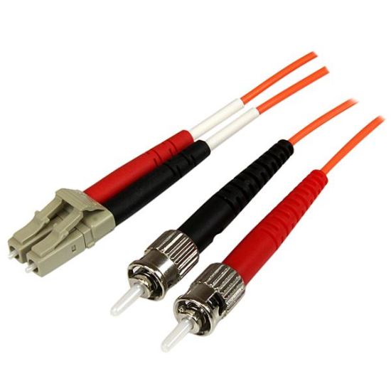 StarTech.com 50FIBPLCST3 fiber optic cable 118.1" (3 m) LC ST OM2 Orange1