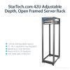 StarTech.com 4POSTRACK42 rack cabinet 42U Freestanding rack Black9