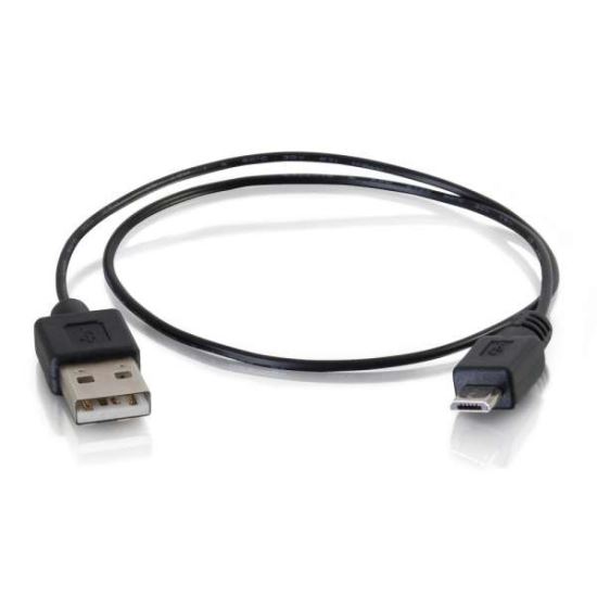 C2G 27053 USB cable 17.7" (0.45 m) USB 2.0 USB A Micro-USB B Black1