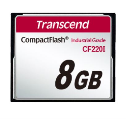 Transcend 8GB Industrial Temp CF220I CF CompactFlash SLC1