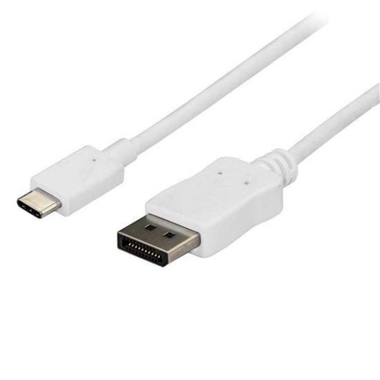 StarTech.com CDP2DPMM6W video cable adapter 70.9" (1.8 m) USB Type-C DisplayPort White1