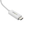 StarTech.com CDP2HD3MWNL video cable adapter 118.1" (3 m) USB Type-C HDMI Type A (Standard) White3