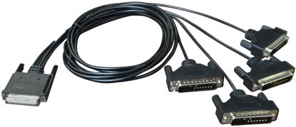 Digi 76000522 serial cable Black DTE 4x DB-25M1