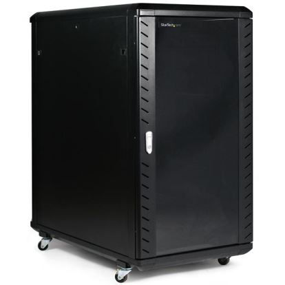 StarTech.com RK2236BKF rack cabinet 22U Freestanding rack Black1