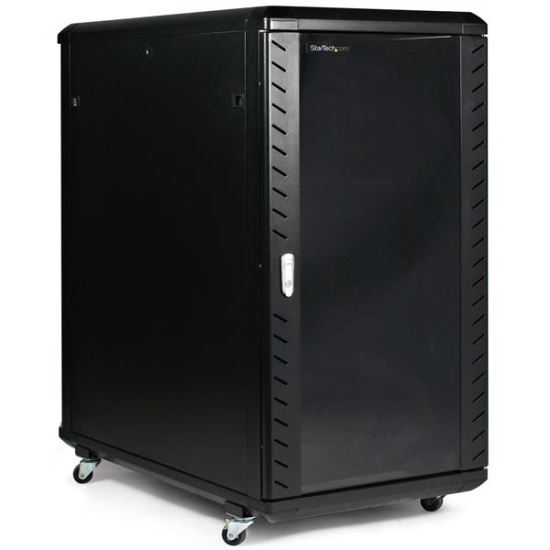 StarTech.com RK2236BKF rack cabinet 22U Freestanding rack Black1