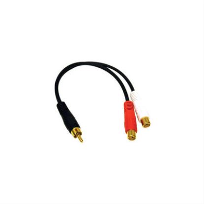 C2G Value Series RCA Plug to RCA Jack x 2 Y-Cable audio cable Black1