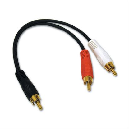 C2G Value Series RCA Plug/RCA Plug x 2 Y-Cable audio cable 5.98" (0.152 m) Black1