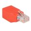 StarTech.com C6CROSSOVER cable gender changer RJ-45 Red1