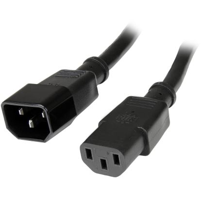 StarTech.com PXT1001 power cable Black 11.8" (0.3 m) C14 coupler C13 coupler1