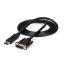 Picture of StarTech.com DP2DVIMM6 video cable adapter 70.9" (1.8 m) DisplayPort DVI-D Black