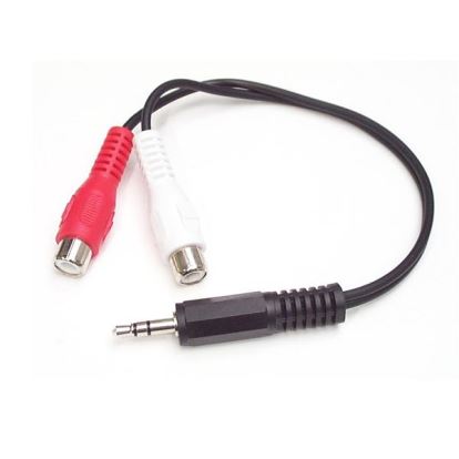 StarTech.com MUMFRCA audio cable 5.91" (0.15 m) 3.5mm 2 x RCA Black1