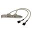 StarTech.com USBPLATE cable gender changer 2 x IDC 2 x USB A Silver1