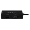 StarTech.com MDP2VGDVHD video cable adapter 5.91" (0.15 m) Mini DisplayPort DVI-D + VGA (D-Sub) + HDMI Black3