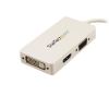 StarTech.com MDP2VGDVHDW video cable adapter 5.91" (0.15 m) Mini DisplayPort DVI-D + VGA (D-Sub) + HDMI White2