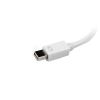 StarTech.com MDP2VGDVHDW video cable adapter 5.91" (0.15 m) Mini DisplayPort DVI-D + VGA (D-Sub) + HDMI White3