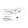 StarTech.com MDP2VGDVHDW video cable adapter 5.91" (0.15 m) Mini DisplayPort DVI-D + VGA (D-Sub) + HDMI White6