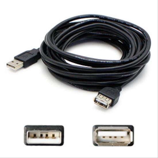 AddOn Networks USBEXTAB15 USB cable 179.9" (4.57 m) USB 2.0 USB A USB B Black1