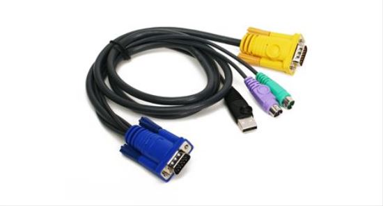 iogear G2L5303UP KVM cable Black, Blue, Green, Purple, Yellow 120.1" (3.05 m)1