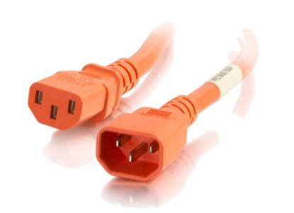 C2G 17488 power cable Orange 35.4" (0.9 m) C14 coupler C13 coupler1