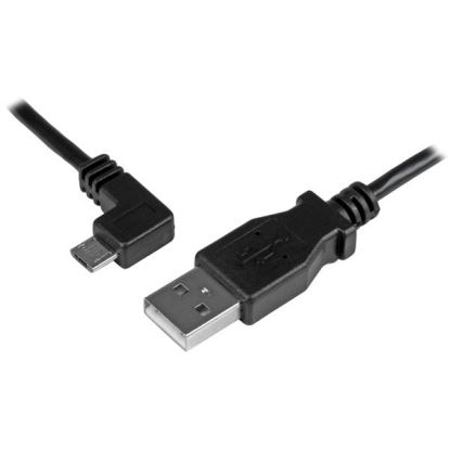 StarTech.com USBAUB50CMLA USB cable 19.7" (0.5 m) USB 2.0 USB A Micro-USB B Black1