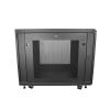 Picture of StarTech.com RK1233BKM rack cabinet 12U Freestanding rack Black