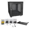 Picture of StarTech.com RK1233BKM rack cabinet 12U Freestanding rack Black