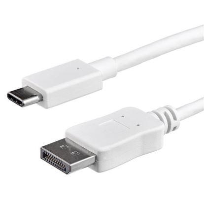 StarTech.com CDP2DPMM1MW video cable adapter 39.4" (1 m) USB Type-C DisplayPort White1