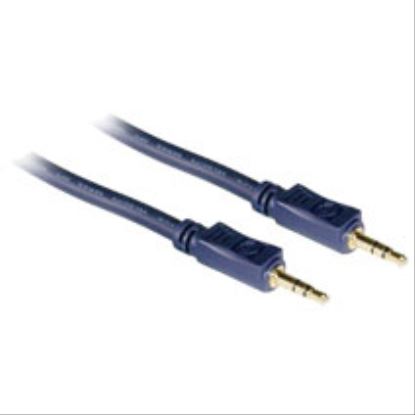 C2G 50ft Velocity™ 3.5mm Stereo M/M audio cable 590.6" (15 m) Blue1