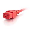 C2G 1ft, IEC320C20/IEC320C19 Red 11.8" (0.3 m) C20 coupler C19 coupler2