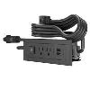 C2G Furniture Power Center with Power Switch, 2 Outlets and USB socket-outlet 2 x USB A + 2 x NEMA 5-15 Black1