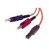 C2G 1m MTRJ/SC Duplex 62.5/125 Multimode Fiber Patch Cable - Orange fiber optic cable 39.4" (1 m)1