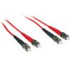 C2G 1m ST/ST Duplex 62.5/125 Multimode Fiber Patch Cable - Red fiber optic cable 39.4" (1 m)1