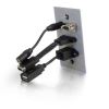 C2G 39707 socket-outlet HDMI + VGA + USB A + 3.5mm Aluminum2
