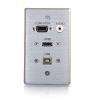 C2G 39707 socket-outlet HDMI + VGA + USB A + 3.5mm Aluminum4