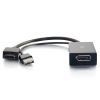 C2G 22323 video cable adapter DisplayPort HDMI + USB Black2