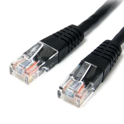 StarTech.com 25 ft Black Molded Category 5e (350 MHz) UTP Patch Cable networking cable 300" (7.62 m)1