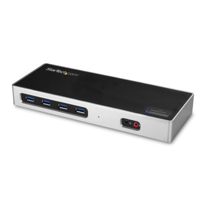 Picture of StarTech.com DK30A2DH notebook dock/port replicator Wired USB 3.2 Gen 1 (3.1 Gen 1) Type-C Black, Silver