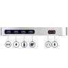 Picture of StarTech.com DK30A2DH laptop dock/port replicator Wired USB 3.2 Gen 1 (3.1 Gen 1) Type-C Black, Silver