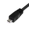 StarTech.com USB2HAUBY3 USB cable 11.8" (0.3 m) USB 2.0 Micro-USB B 2 x USB A Black3