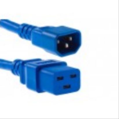 Unirise PWCD-C14C19-15A-05F-BLU power cable Blue 59.8" (1.52 m) C14 coupler C19 coupler1