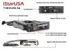 iStarUSA T-5K3525U-SA drive bay panel 5.25" I/O ports panel Black8
